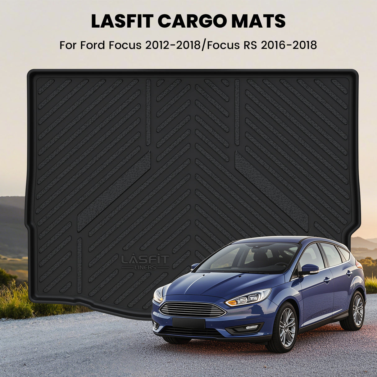 Fit for 2016-2018 Ford Focus RS All-weather Floor Mats / Cargo Mat