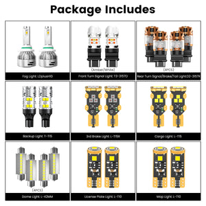 Lasfit combo package led bulbs for 2013-2014 Ford F-150 W/ HID Headlights W/ Fog Lights