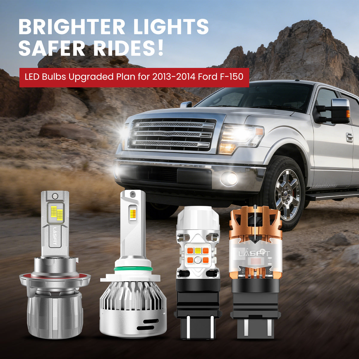 Lasfit LED Bulbs for 2013-2014 Ford F-150