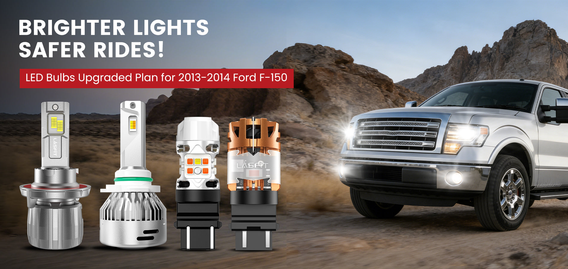 Lasfit LED Bulbs for 2013-2014 Ford F-150