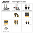 Lasfit combo package led bulbs for 2013-2014 Toyota Yaris  