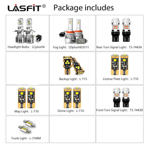 Lasfit combo package led bulbs for 2013-2014 Toyota Yaris  