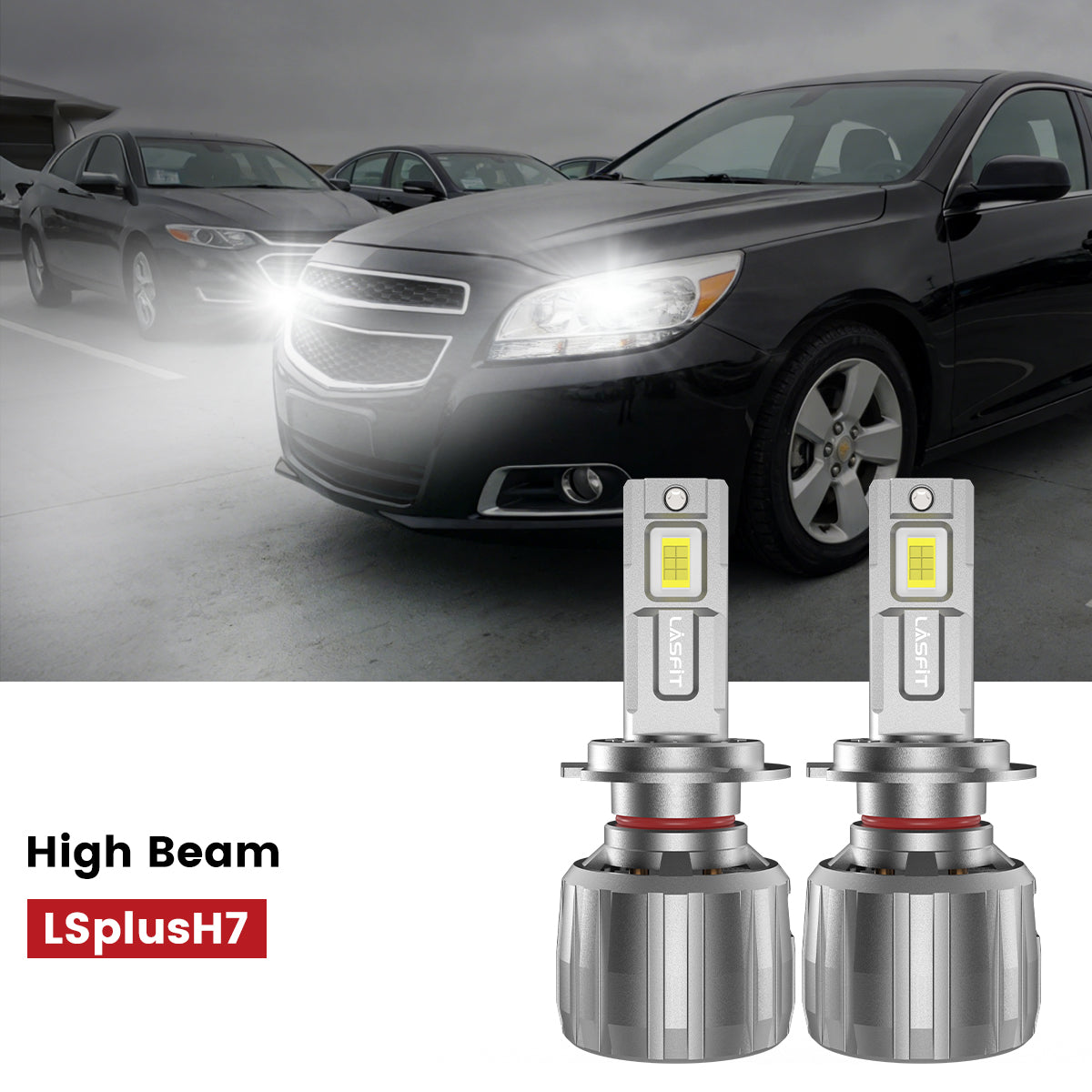 Lasfit H7 led high beam fit for 2013-2015 Chevrolet Malibu