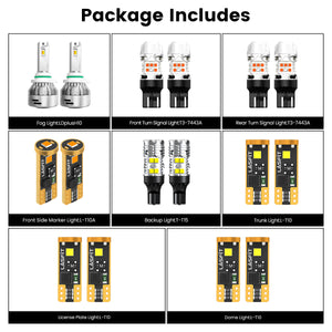 Lasfit combo package led bulbs for 2013-2015 Chevrolet Malibu