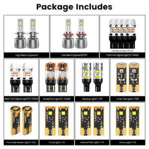 Lasfit combo package led bulbs for 2013-2015 Chevrolet Malibu