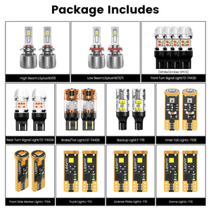 Lasfit combo package led bulbs for 2013-2015 Chevrolet Malibu
