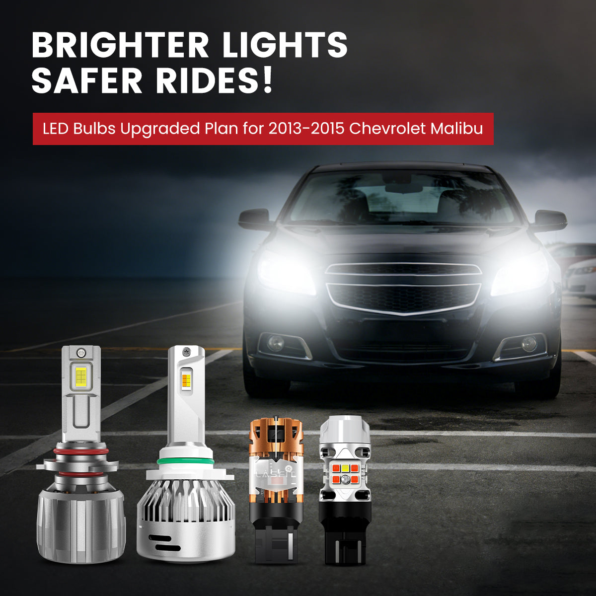 Lasfit LED Bulbs for 2013-2015 Chevrolet Malibu