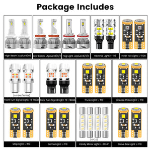 Lasfit combo package led bulbs for 2013-2015 Honda Accord  EX Sport