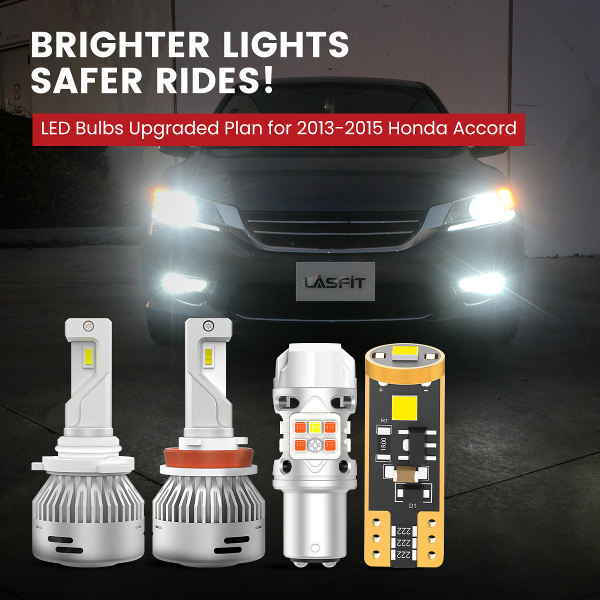 Lasfit LED Bulbs for 2013-2015 Honda Accord