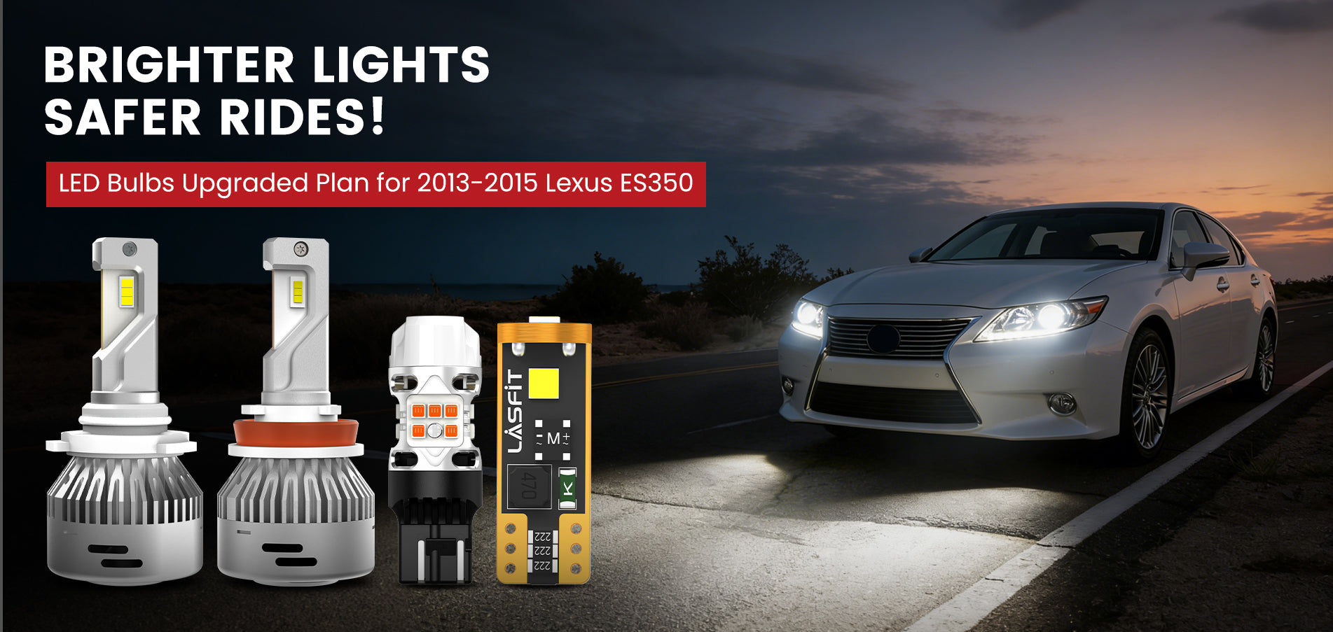 Lasfit LED Bulbs for 2013-2015 Lexus ES350