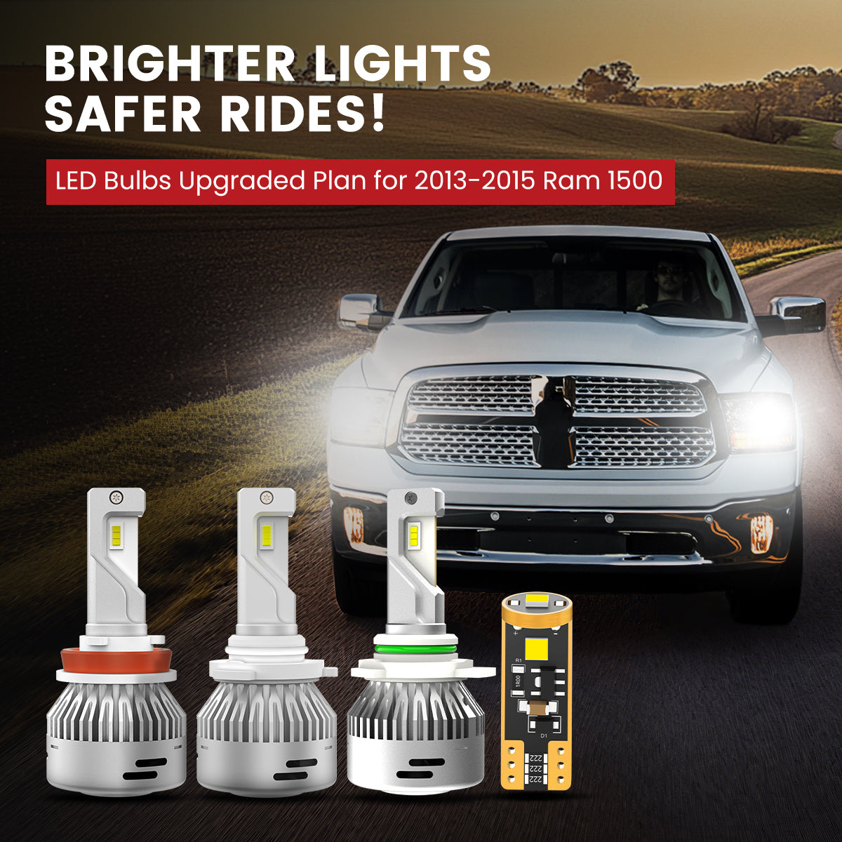 Lasfit best LED Bulbs for 2013-2015 Ram 1500