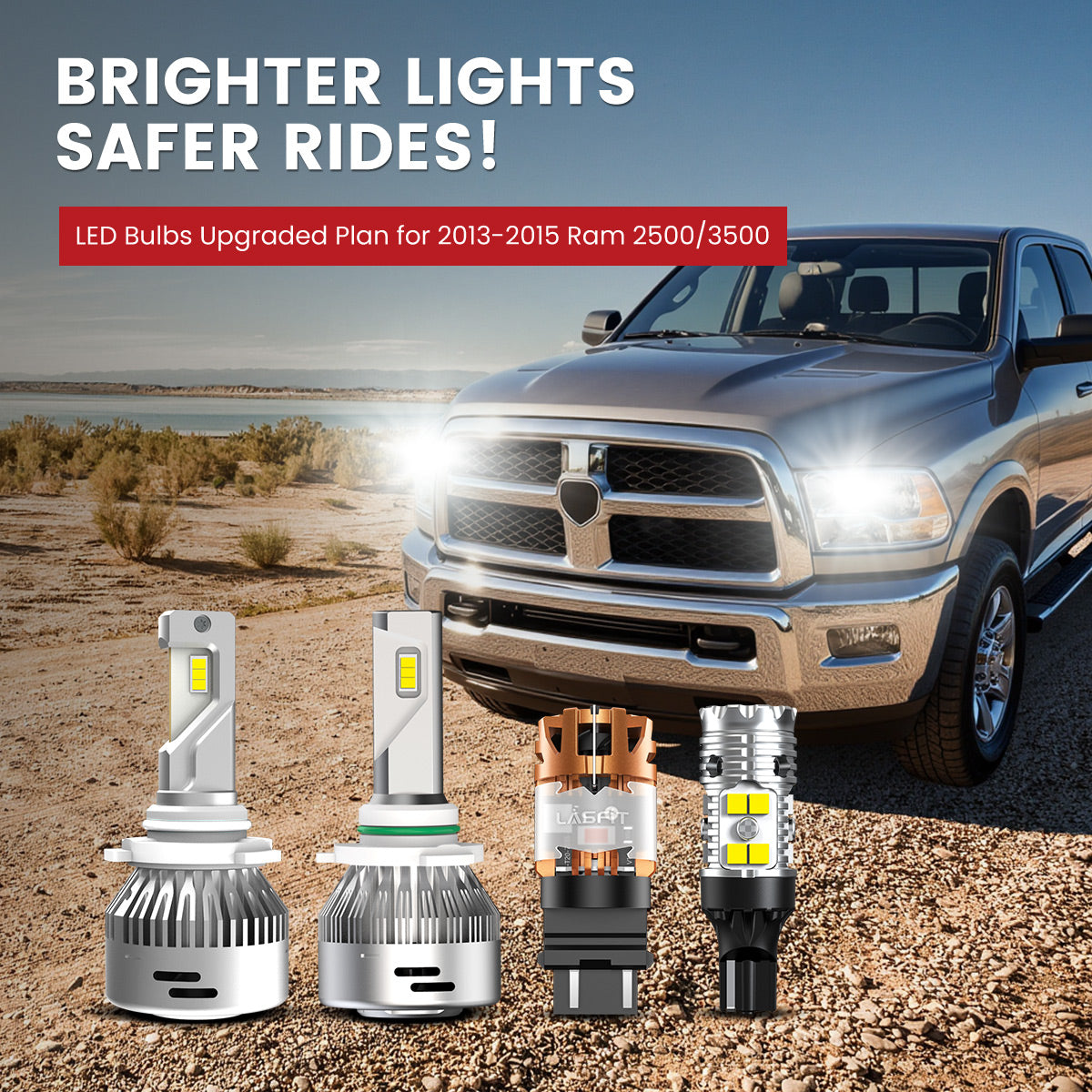 Lasfit LED Bulbs for 2013-2015 Ram 2500/3500