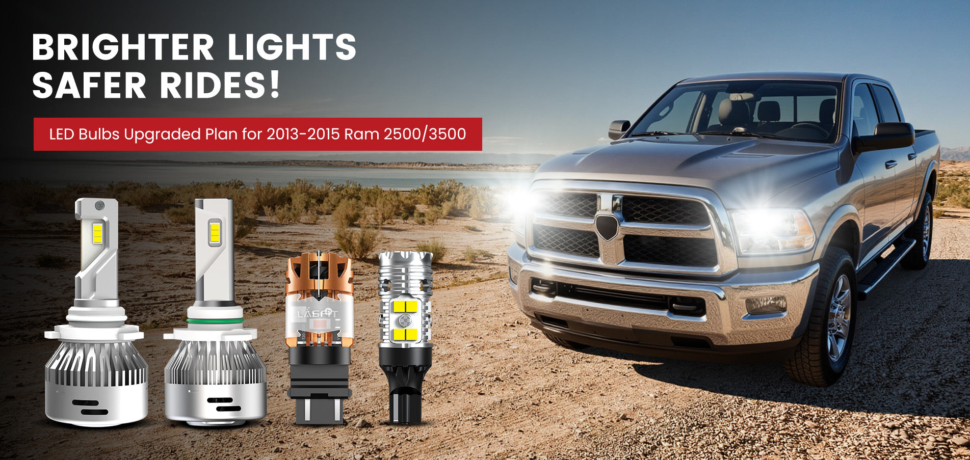 Lasfit LED Bulbs for 2013-2015 Ram 2500/3500