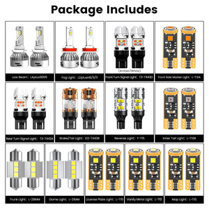 combo package led bulbs fit for 2013-2015 Toyota RAV4 XLE