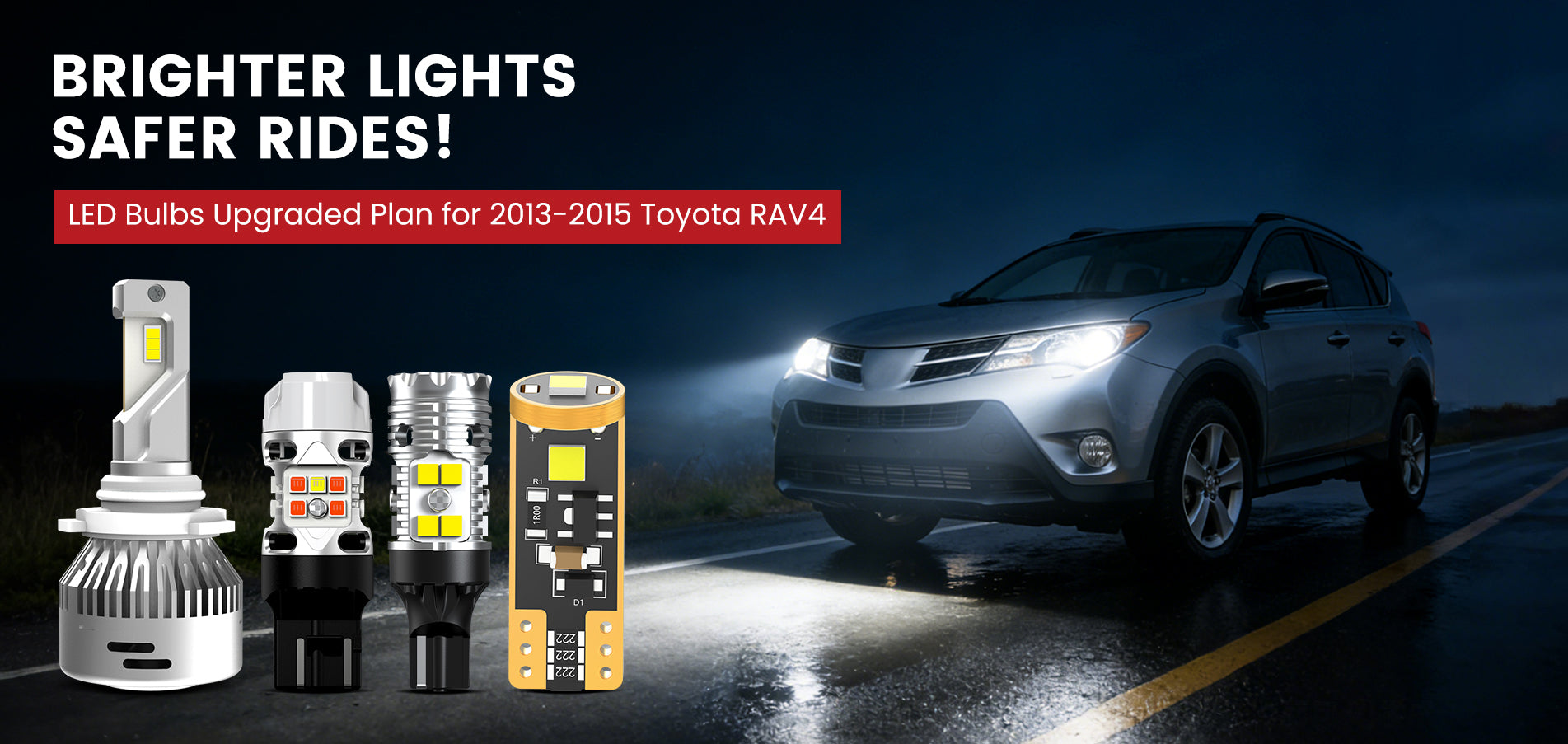Lasfit LED Bulbs for 2013-2015 Toyota RAV4