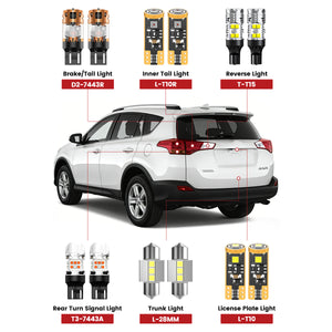 Lasfit led bulbs for 2013-2015 Toyota RAV4  