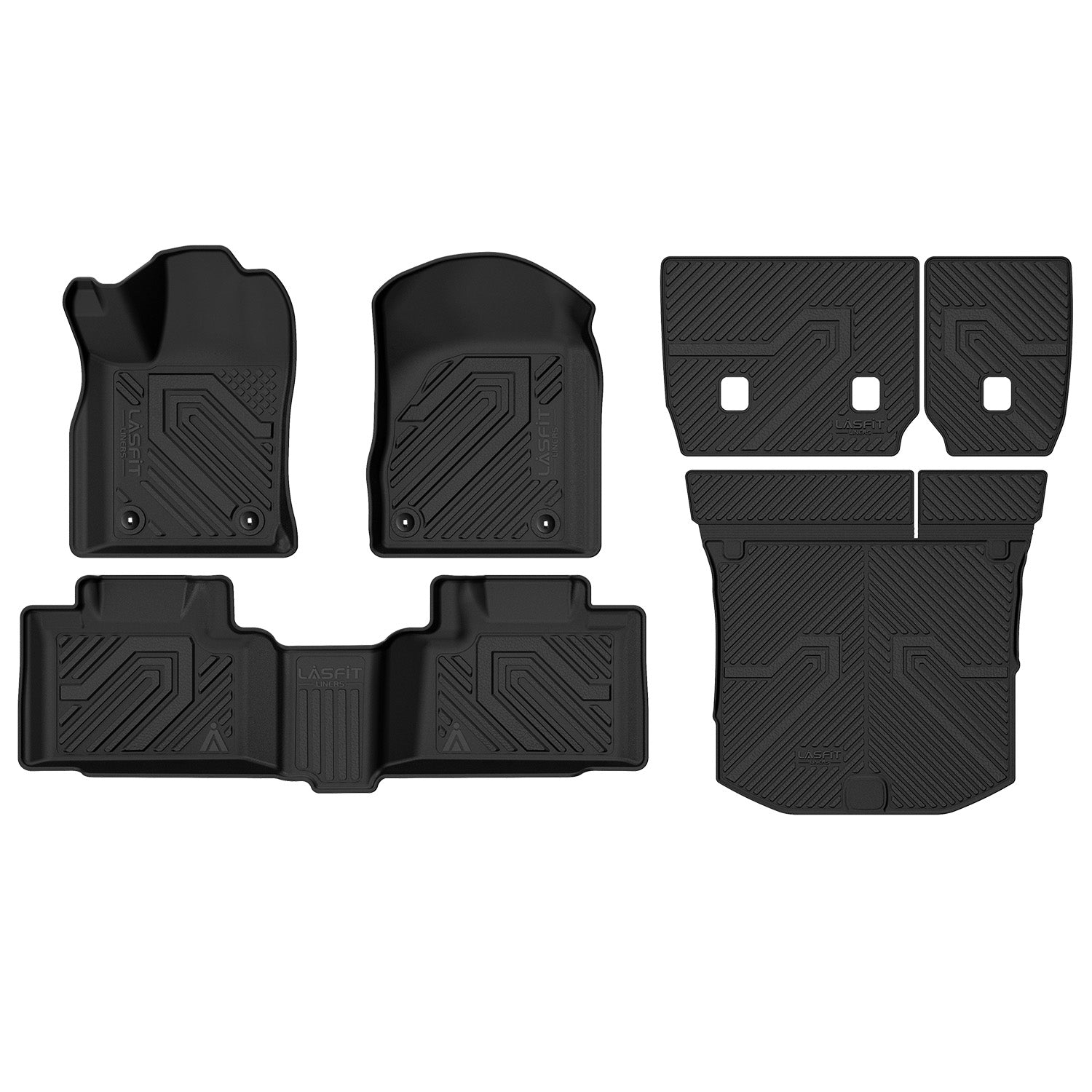 Ultimat By Lloyd Mats 4-Piece Floor Mat Set For 2014-2015 Jeep Grand Cherokee SRT – Black With Silver Logo