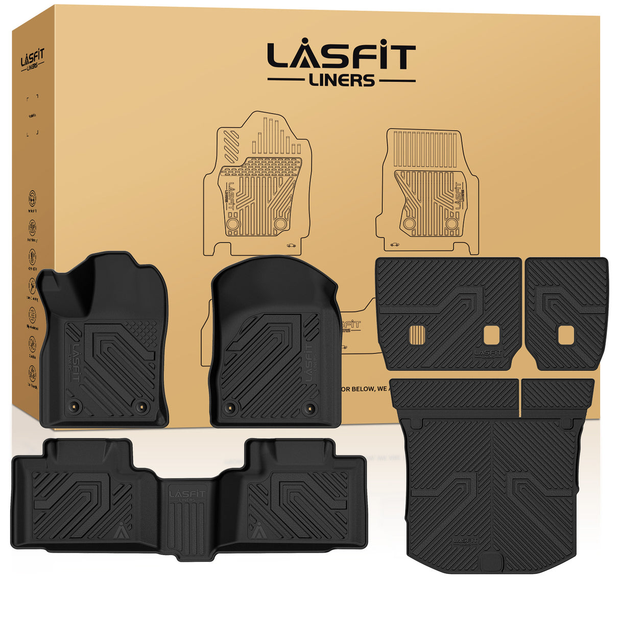 Fit for 2013-2015 Jeep Grand Cherokee Custom Floor Mats / Cargo / Seatback Mat