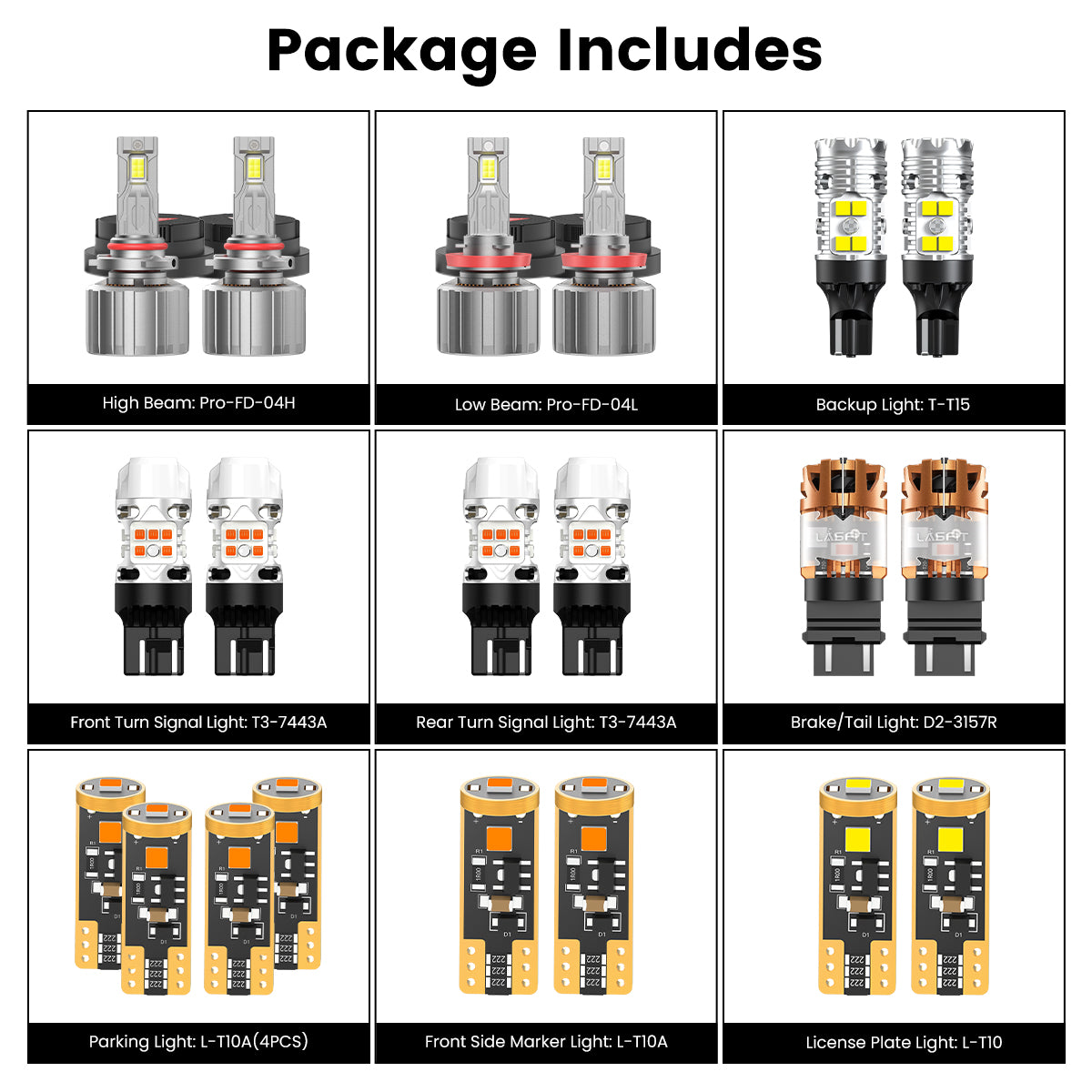 Custom Engineered for 2013-2016 Ford Escape LED Bulbs Upgrade
