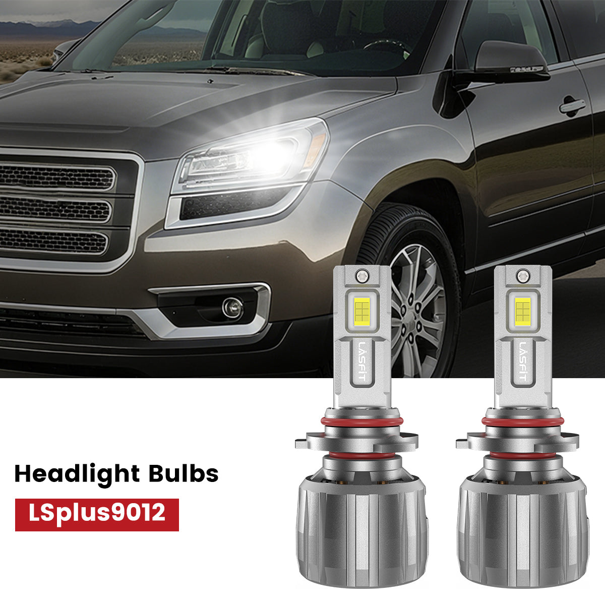 Lasfit 9012 led headlight bulbs fit for 2013-2016 GMC Acadia