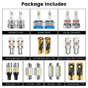 Lasfit combo package led bulbs for 2013-2016 Hyundai Santa Fe