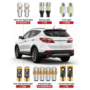 Lasfit led light bulbs for 2013-2016 Hyundai Santa Fe