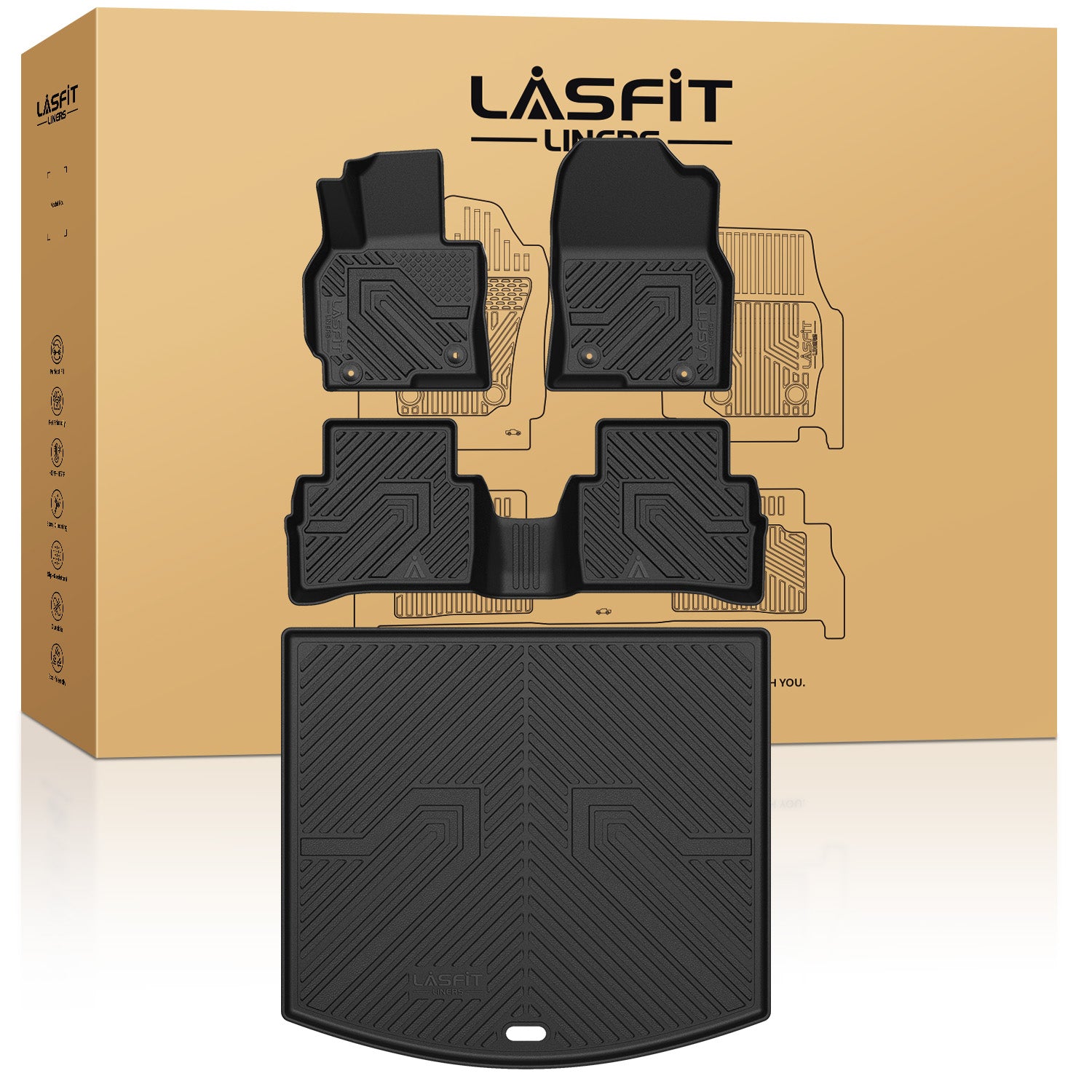 Mazda CX-5 Floor Mats & Cargo Mat - Custom Fit, All-Weather, Eco