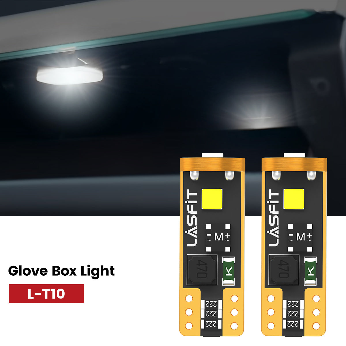 Lasfit 168 led glove box light fit for 2013-2017 Chevrolet Traverse