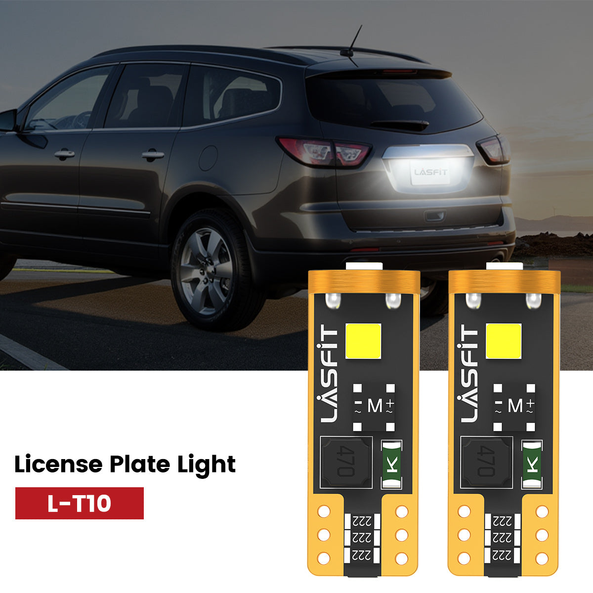 Lasfit 168 led license plate light fit for 2013-2017 Chevrolet Traverse