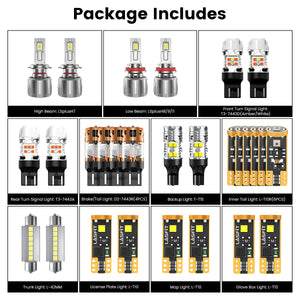 Lasfit combo package led bulbs for 2013-2017 Chevrolet Traverse LS Base/LS