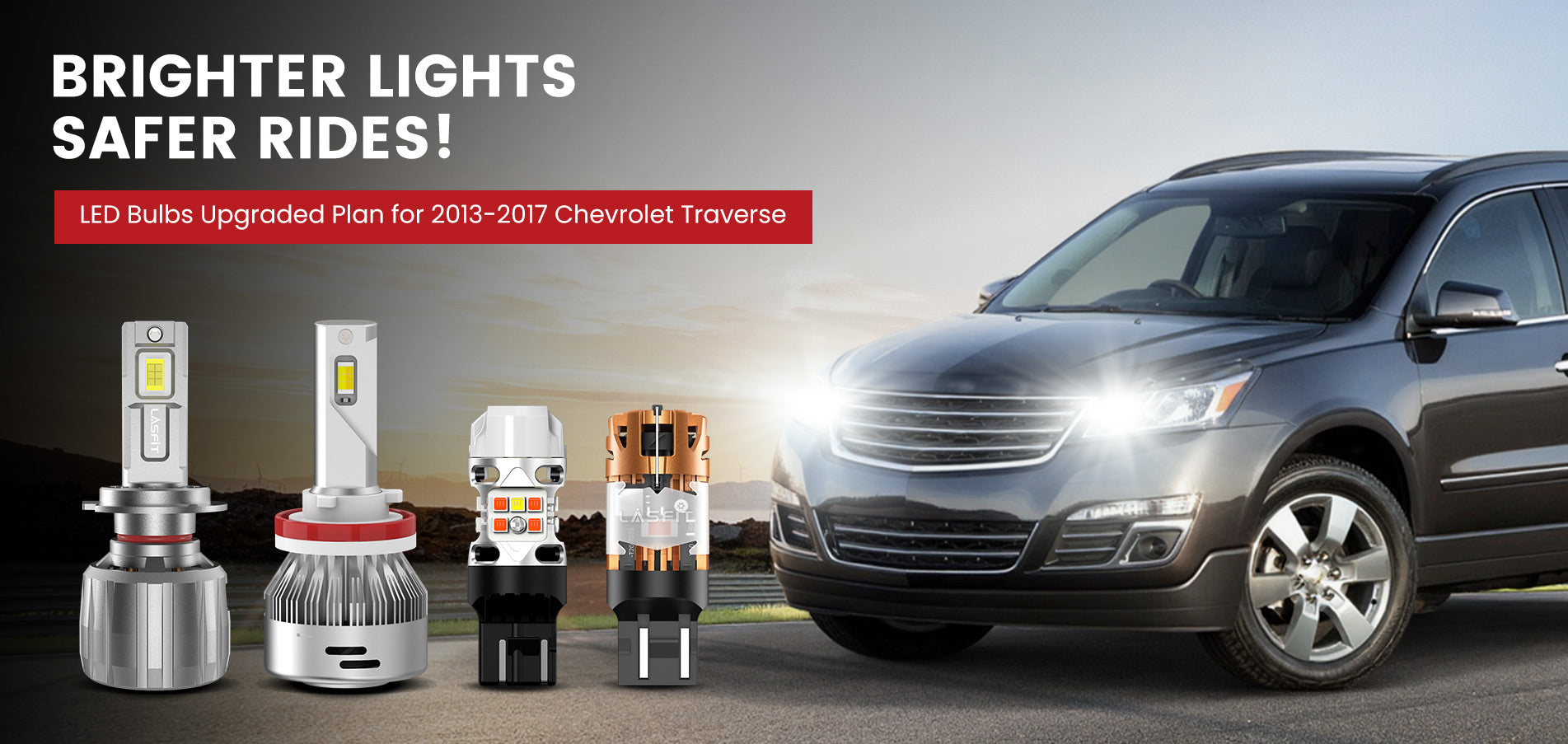 Lasfit LED Bulbs for 2013-2017 Chevrolet Traverse