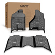 2013-2018 Dodge Ram 2500 3500 1st & 2nd Row Floor Mats, Fit Crew Cab, Fit Carpet Floor