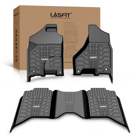2013-2018 Dodge Ram 2500 3500 1st & 2nd Row Floor Mats, Fit Crew Cab, Fit Carpet Floor