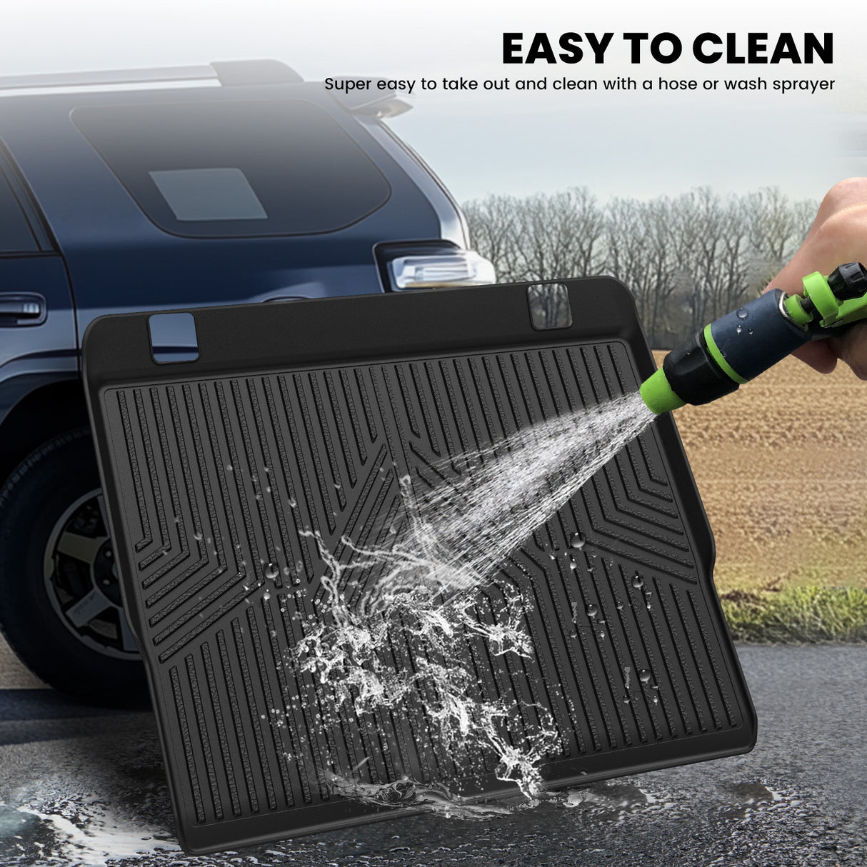  2013-2024 Toyota 4Runner Cargo Mat Easy to Clean