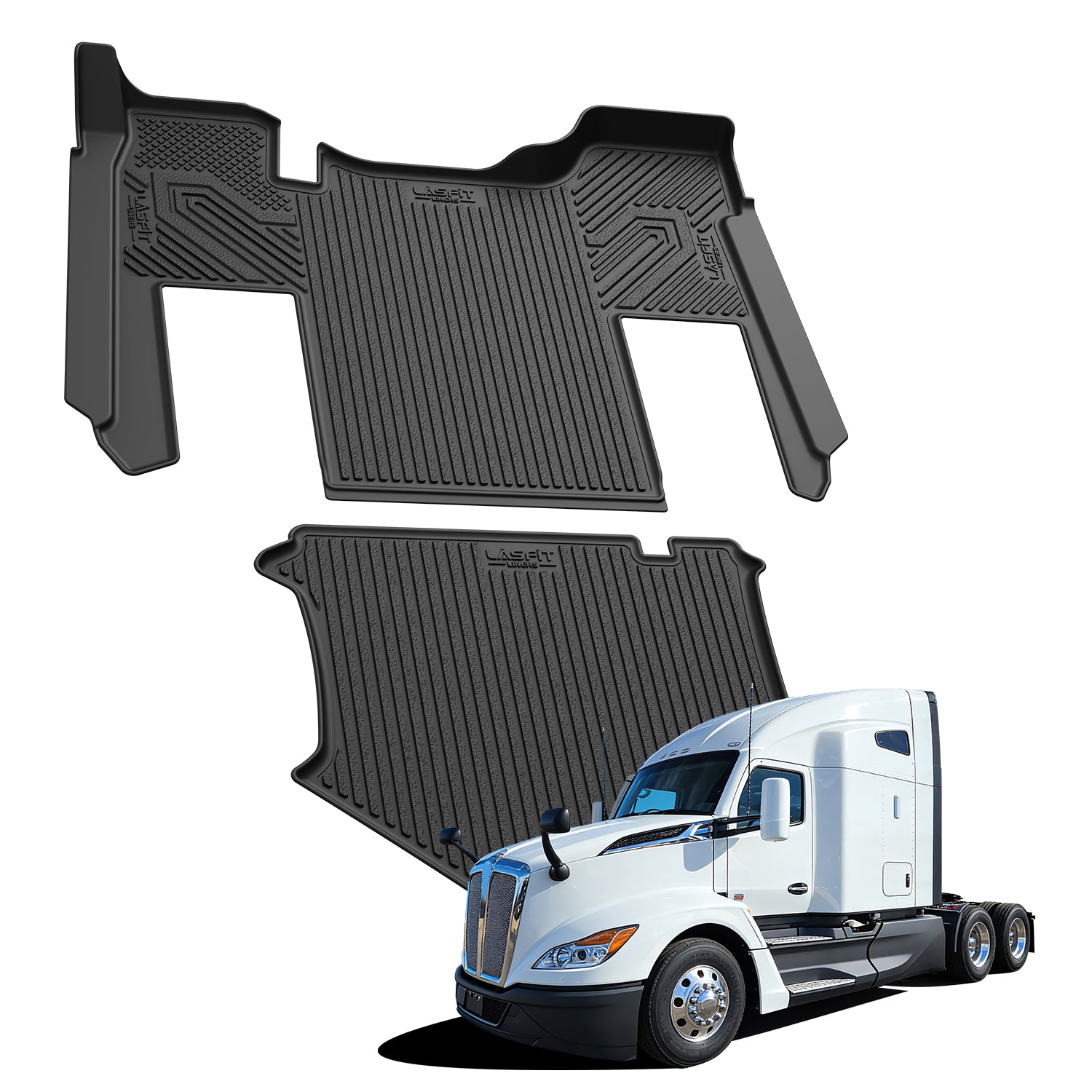 Fit for 2013-2026 Kenworth T680 Floor Mats, Fit Sleeper Cab & Without