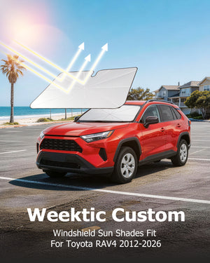 Custom-Fit Weektic Windshield Sun Shade Umbrella for 2013-2026 Toyota RAV4