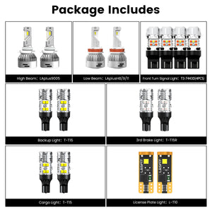 Fit for 2014-2015 Chevrolet Silverado 1500 LED Bulbs Upgrade | Tested and Verified