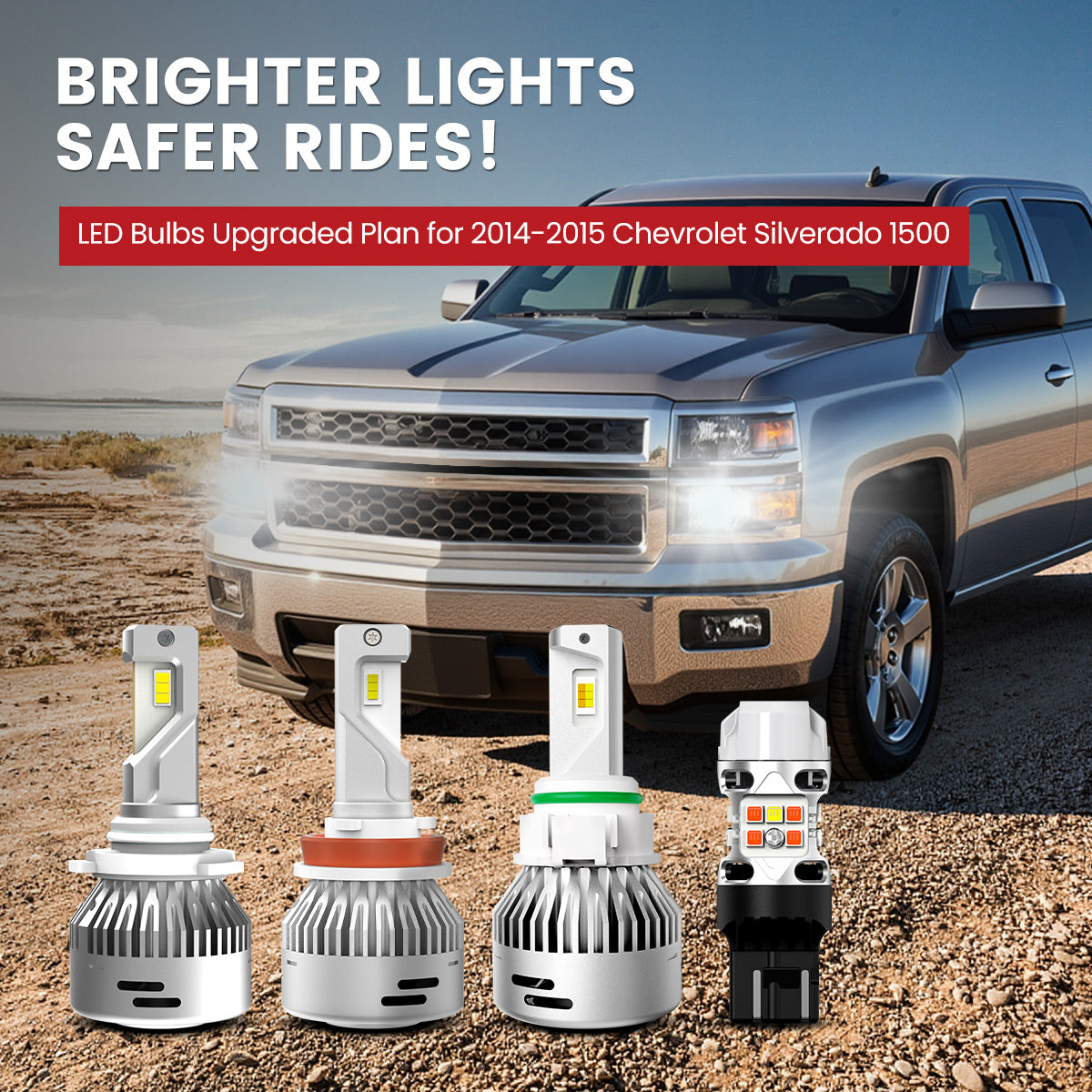 Lasfit LED Bulbs for 2014-2015 Chevrolet Silverado 1500