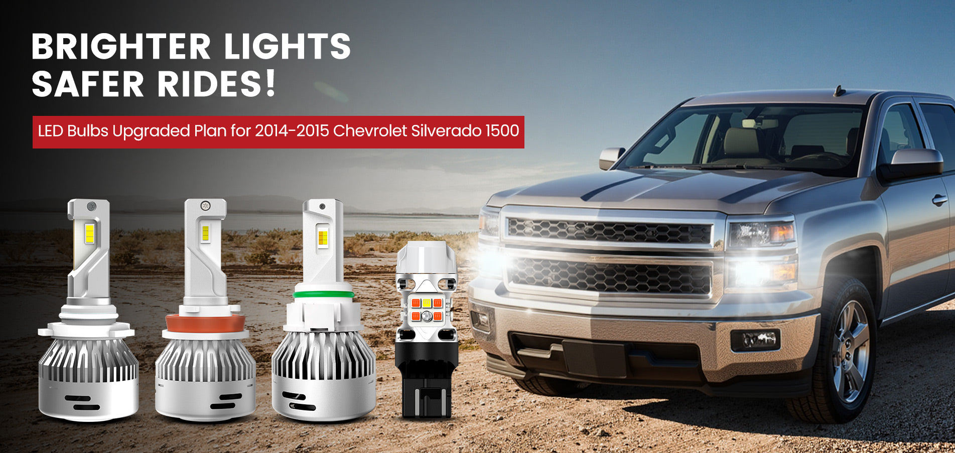 Lasfit LED Bulbs for 2014-2015 Chevrolet Silverado 1500