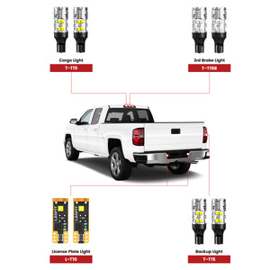 Fit for 2014-2015 Chevrolet Silverado 1500 LED Bulbs Upgrade | Tested and Verified