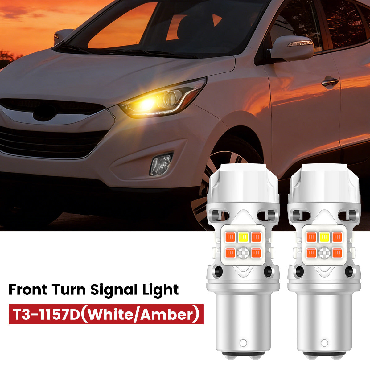 Lasfit 1157 led front turn signal light fit for 2014-2015 Hyundai Tucson