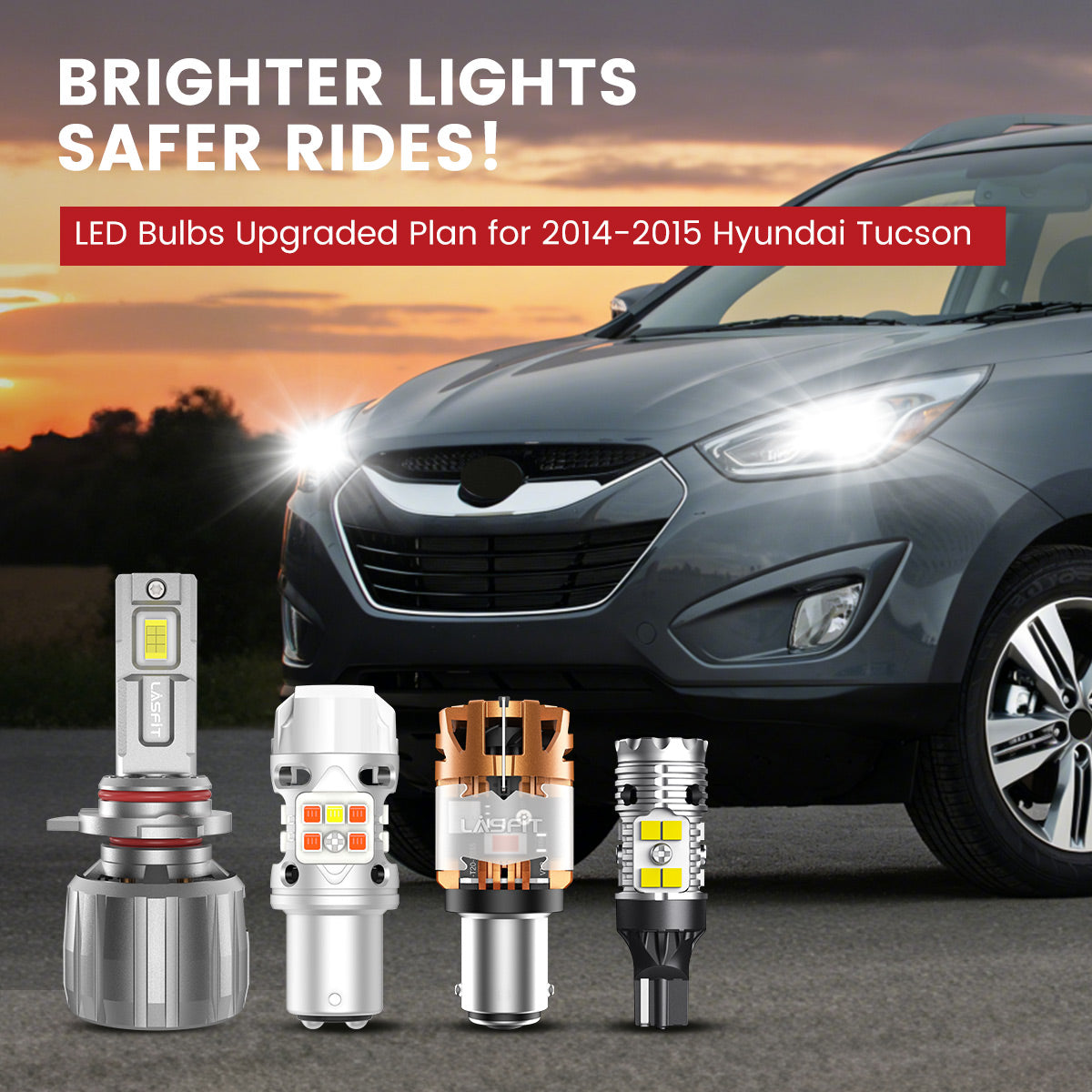 Lasfit LED Bulbs for 2014-2015 Hyundai Tucson
