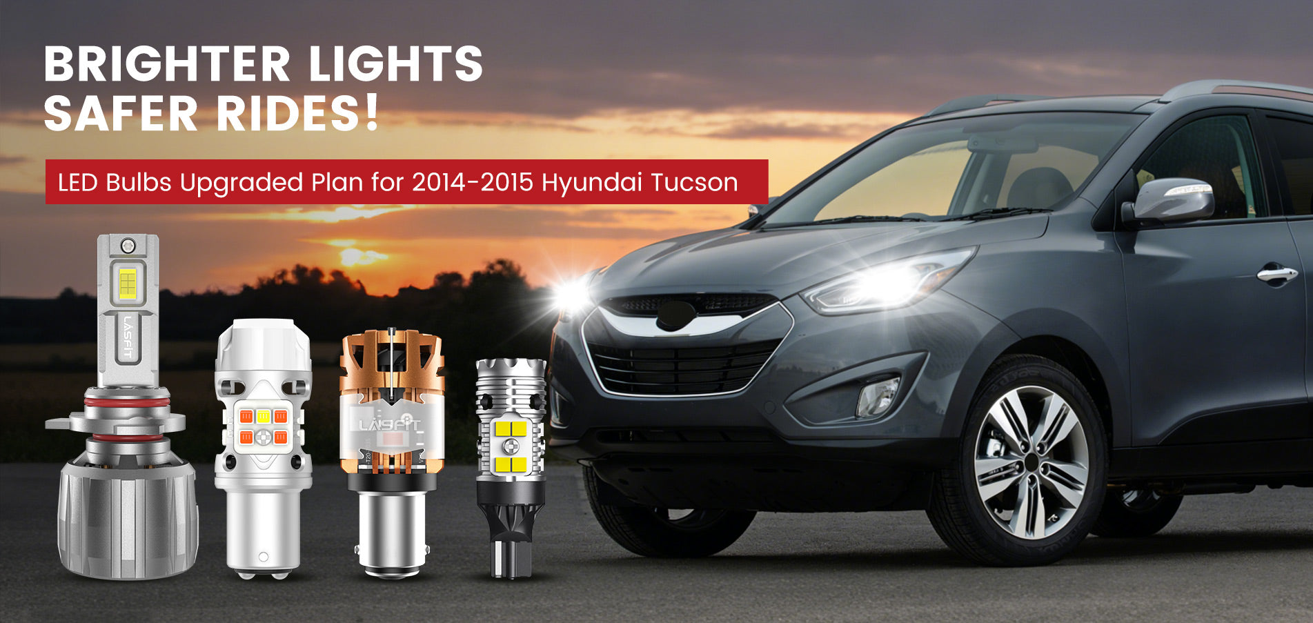 Lasfit LED Bulbs for 2014-2015 Hyundai Tucson