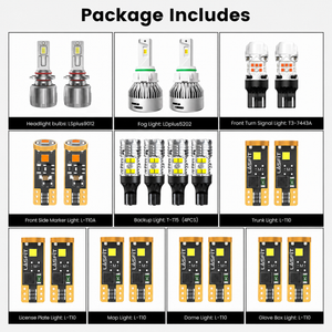 Lasfit combo package led bulbs for 2014-2016 Jeep Cherokee Trailhawk