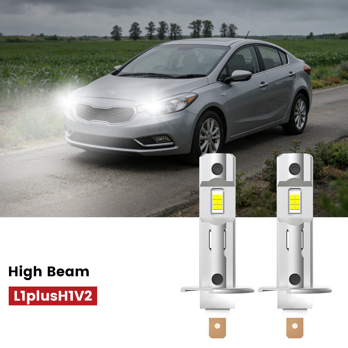 Lasfit H1 led high beam fit for 2014-2016 Kia Forte