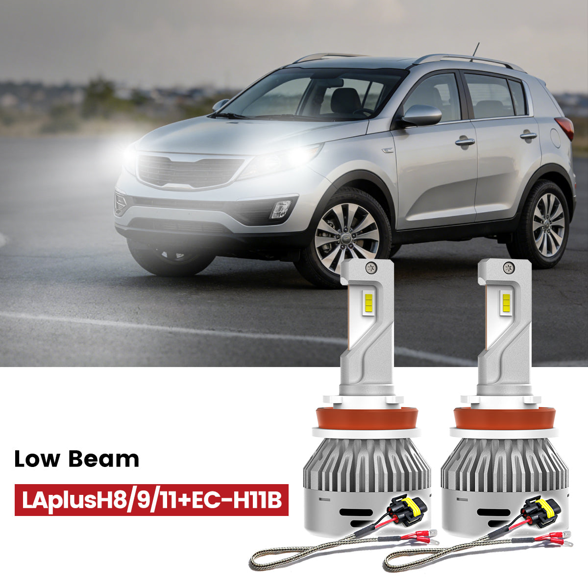 Lasfit H11 led high beam bulbs fit for 2014-2016 Kia Sportage