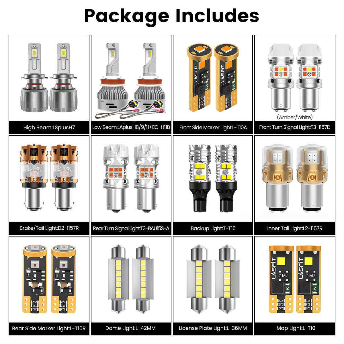 2014-2016 Kia Sportage LED Bulbs | Lasfit