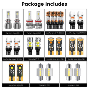 Lasfit combo package led bulbs for 2014-2016 Subaru Forester W/ HID Headlights