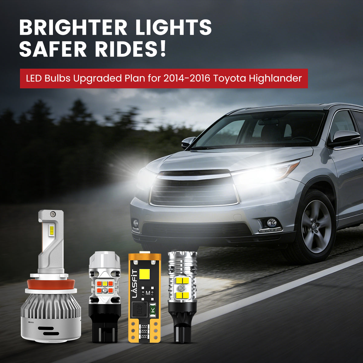 Lasfit LED Bulbs for 2014-2016 Toyota Highlander
