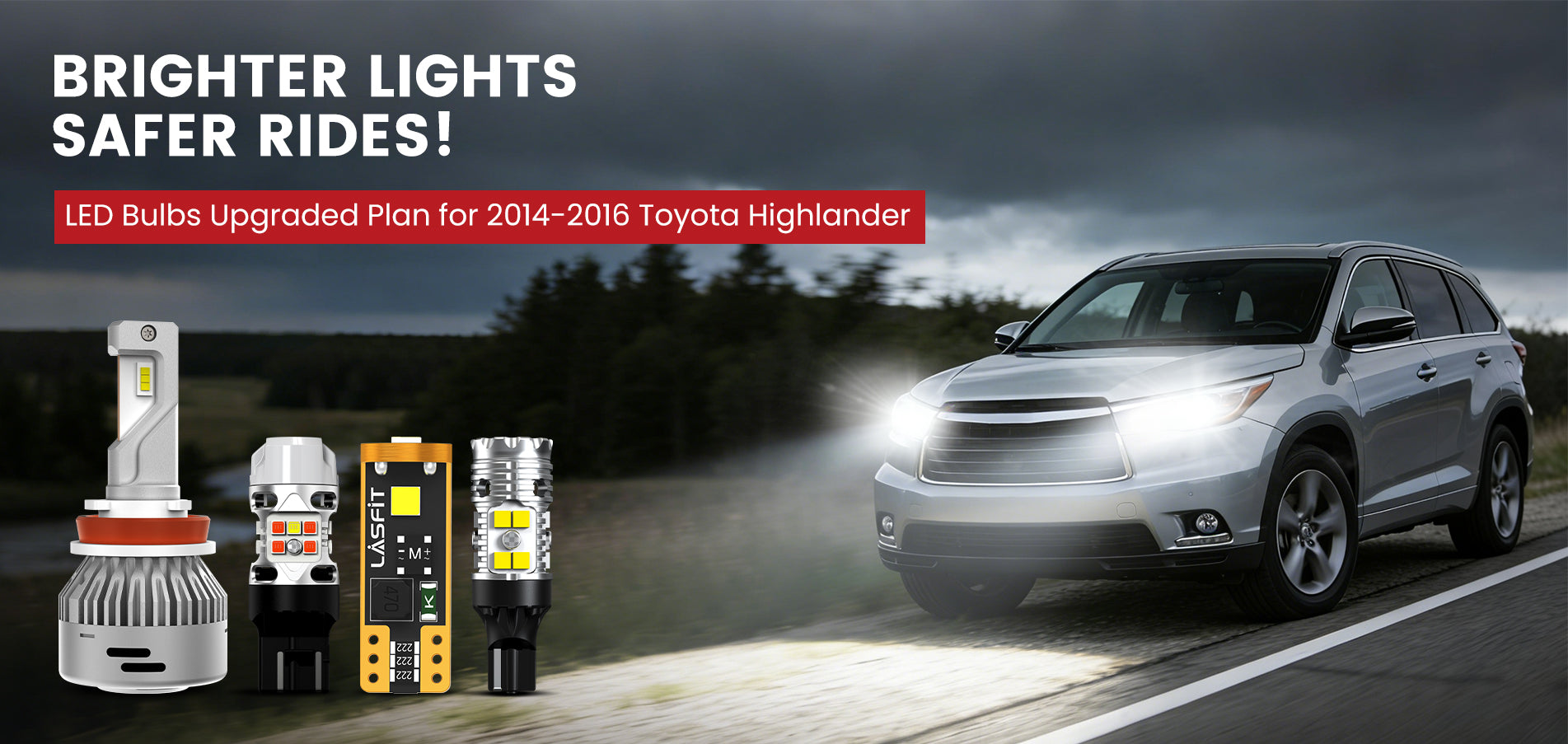Lasfit LED Bulbs for 2014-2016 Toyota Highlander